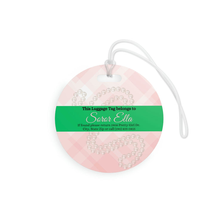 Pretty Girl Vibes Only Luggage Tag