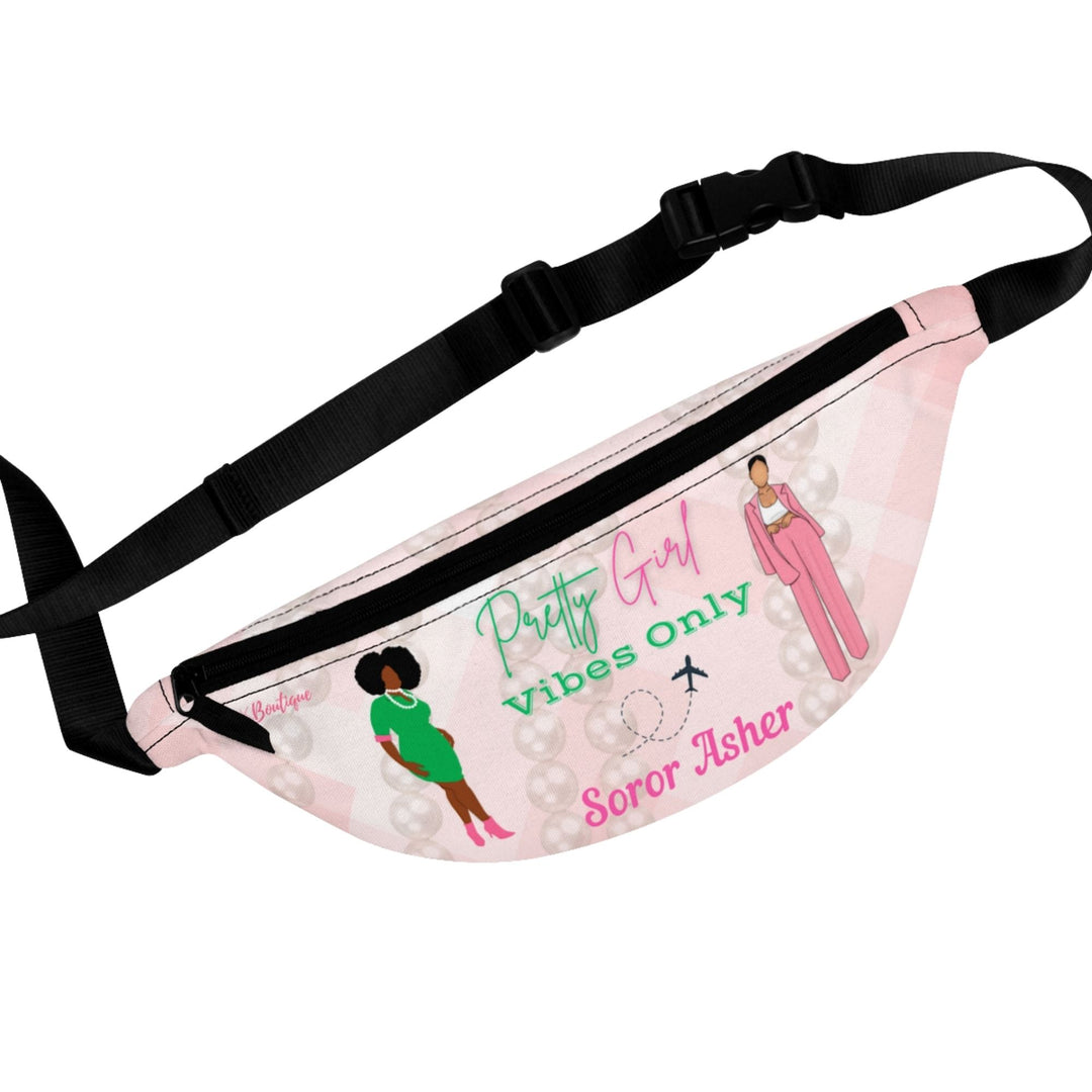 Pretty Girl Vibes Pink & Green Fanny Pack