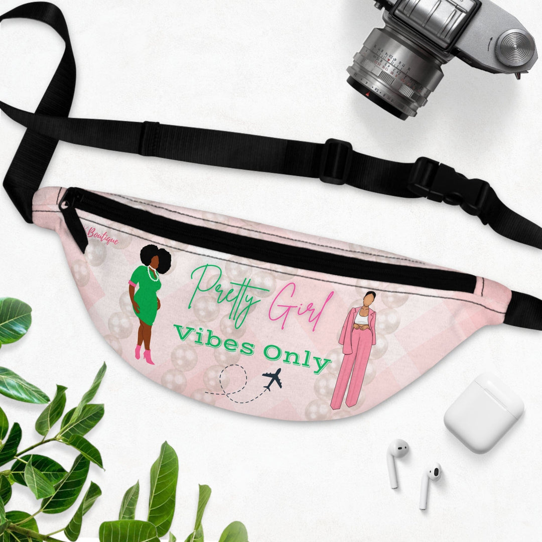 Pretty Girl Vibes Pink & Green Fanny Pack