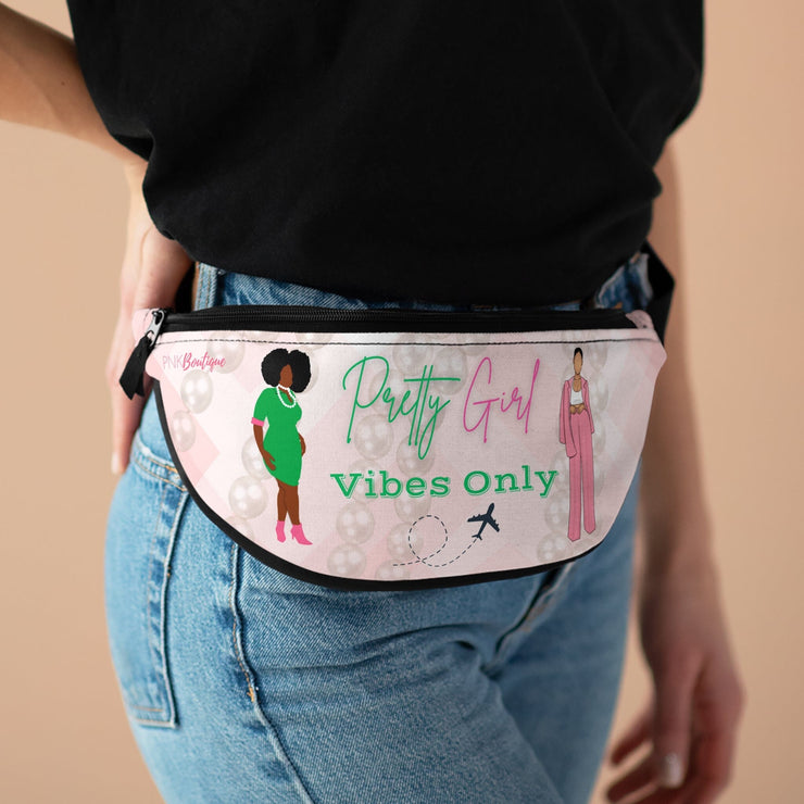 Pretty Girl Vibes Pink & Green Fanny Pack