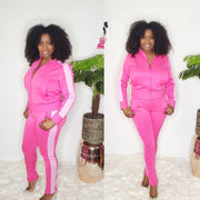 Alpha Kappa Alpha apparel, pink tracksuit- PNK Boutique