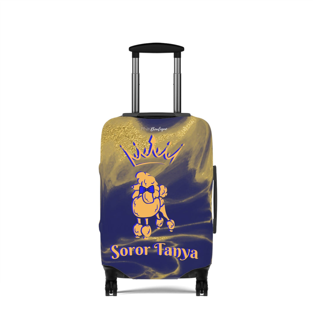 SGRho Blue & Gold Personalized Luggage Cover