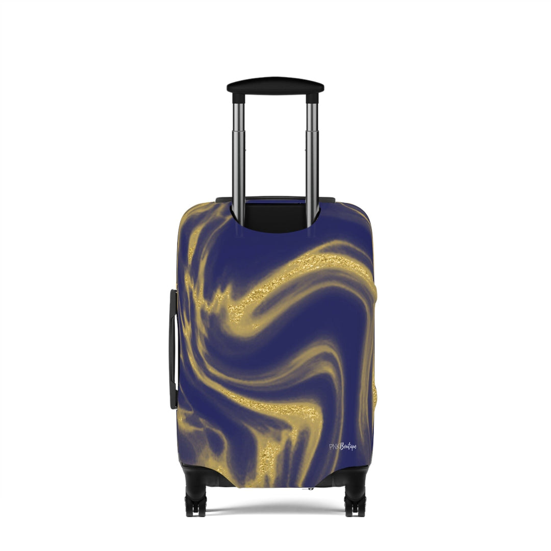 SGRho Blue & Gold Personalized Luggage Cover