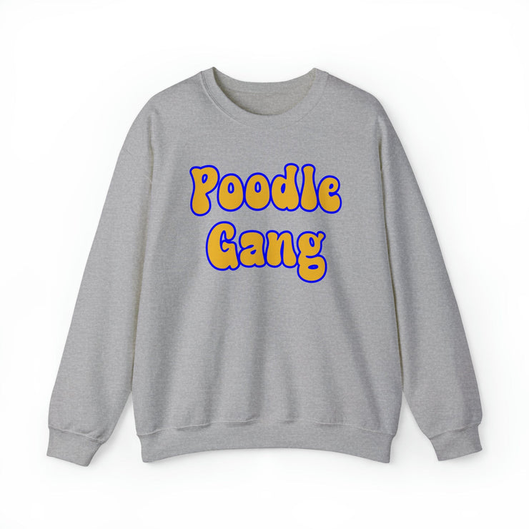 Poodle Gang Blue and Gold Crewneck Sweatshirt