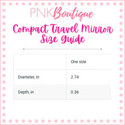 Signature 2 Pink & Green Compact Travel Mirror