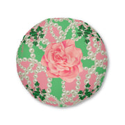 Signature 2 Pink & Green Tufted Floor Pillow