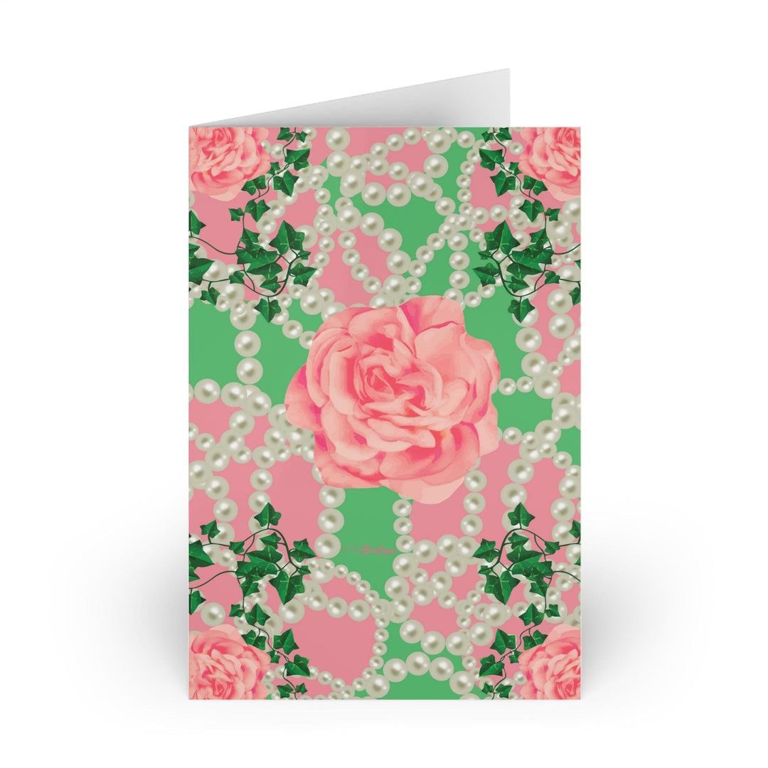 Signature 2 Pink & green Greeting Cards (10-pcs)