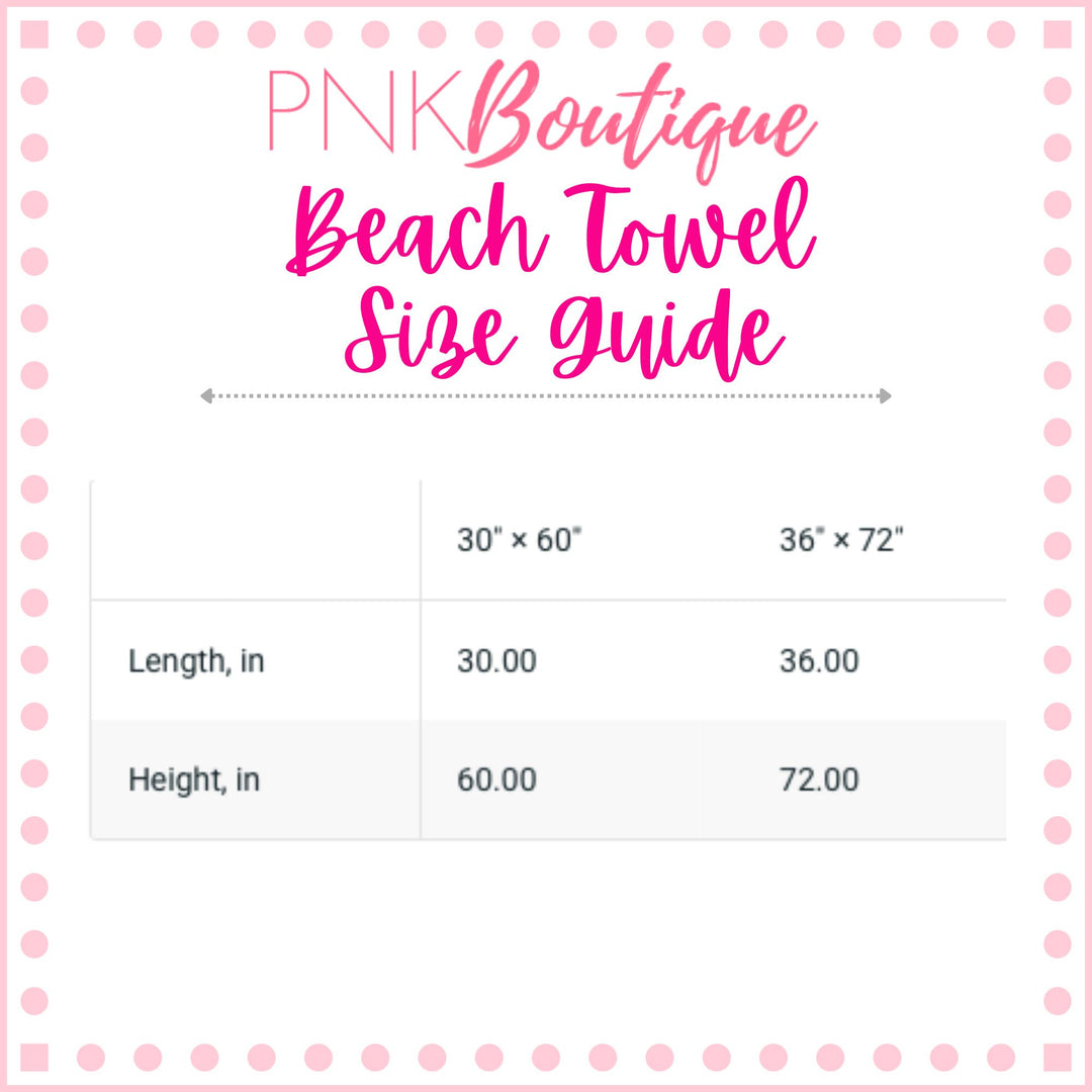 Signature 2 Pink & Green Beach Towel