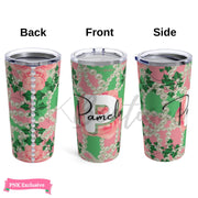 Signature 2 Pink & Green Personalized Tumbler