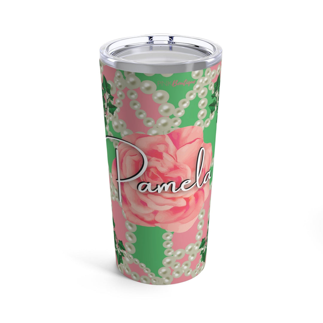 Signature 2 Pink & Green Personalized Tumbler