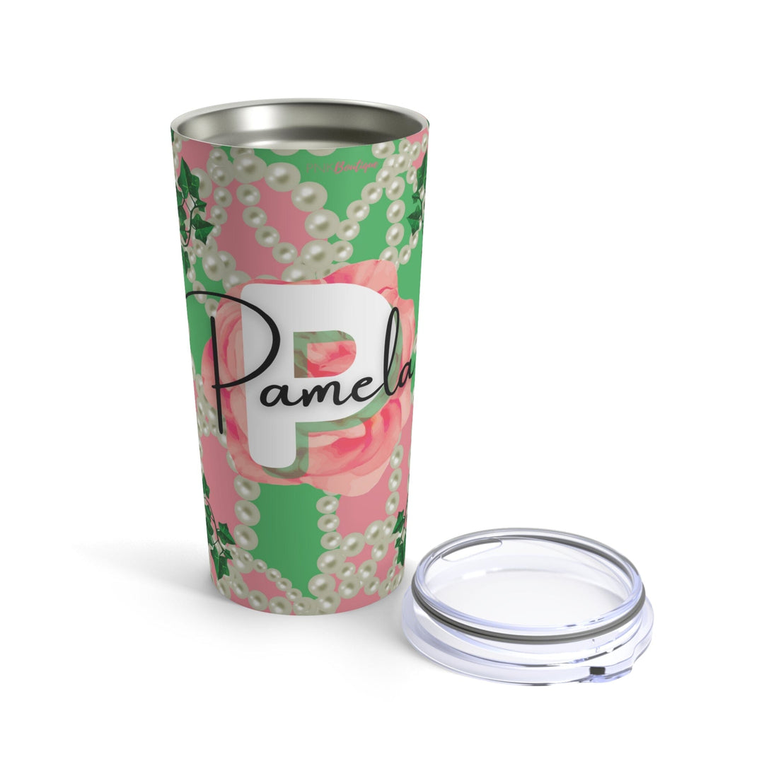 Signature 2 Pink & Green Personalized Tumbler