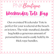 Signature 2 Pink & Green Weekender Bag