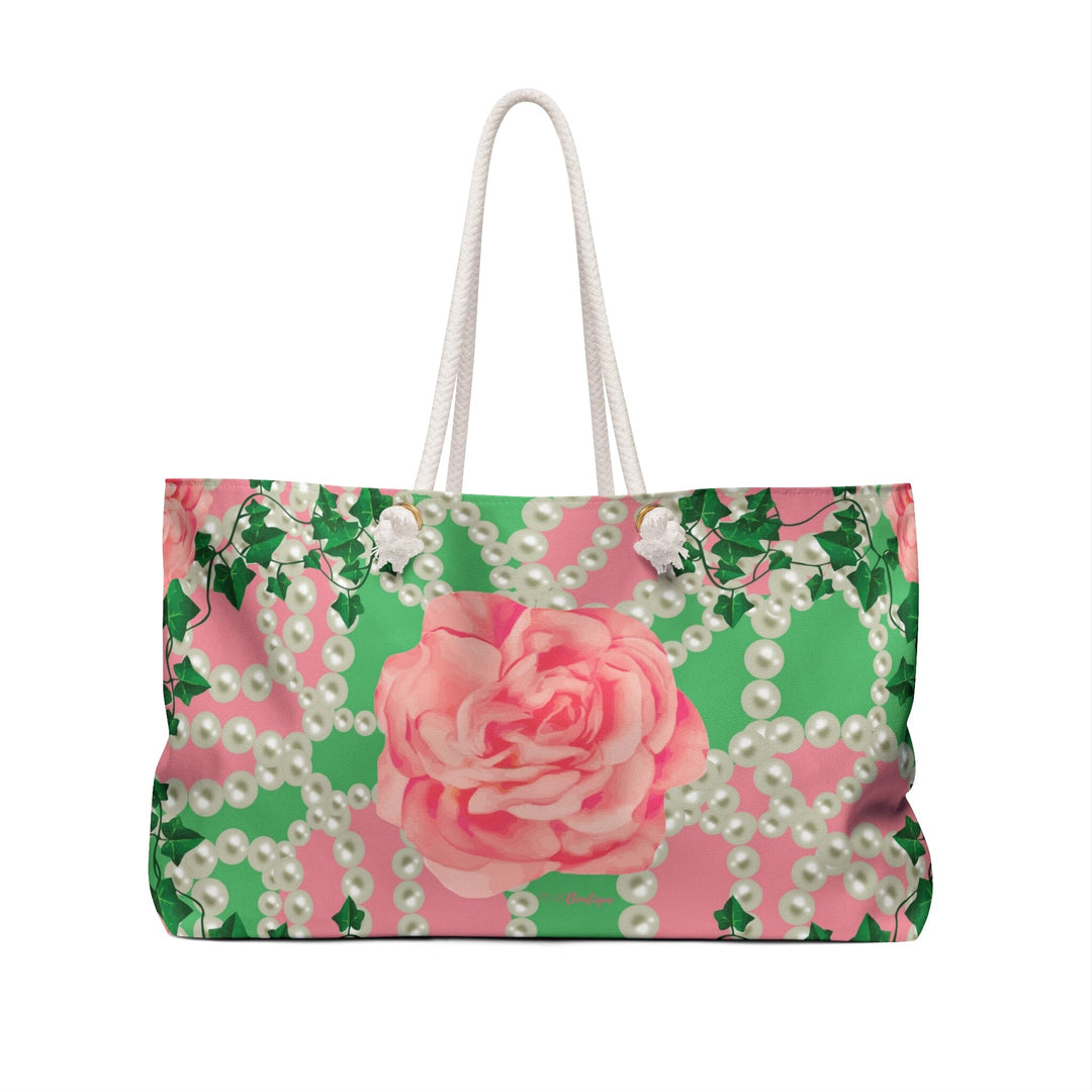 Signature 2 Pink & Green Weekender Bag