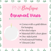 PNK Signature Pink & Green Ornament