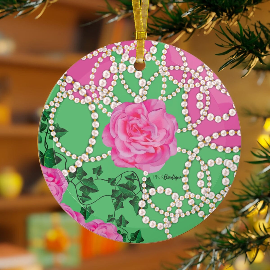 PNK Signature Pink & Green Ornament