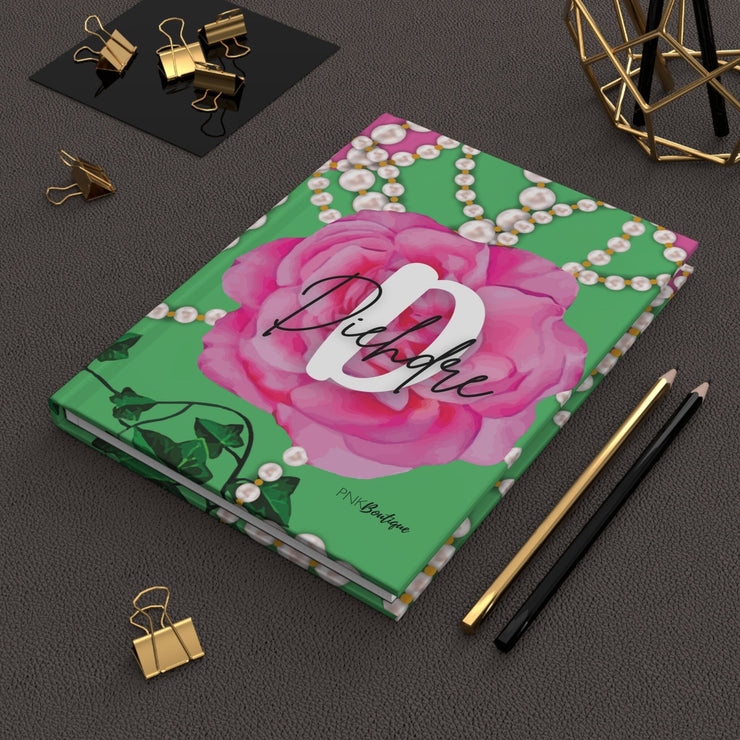 PNK Signature Pink & Green Personalized Hardcover Journal