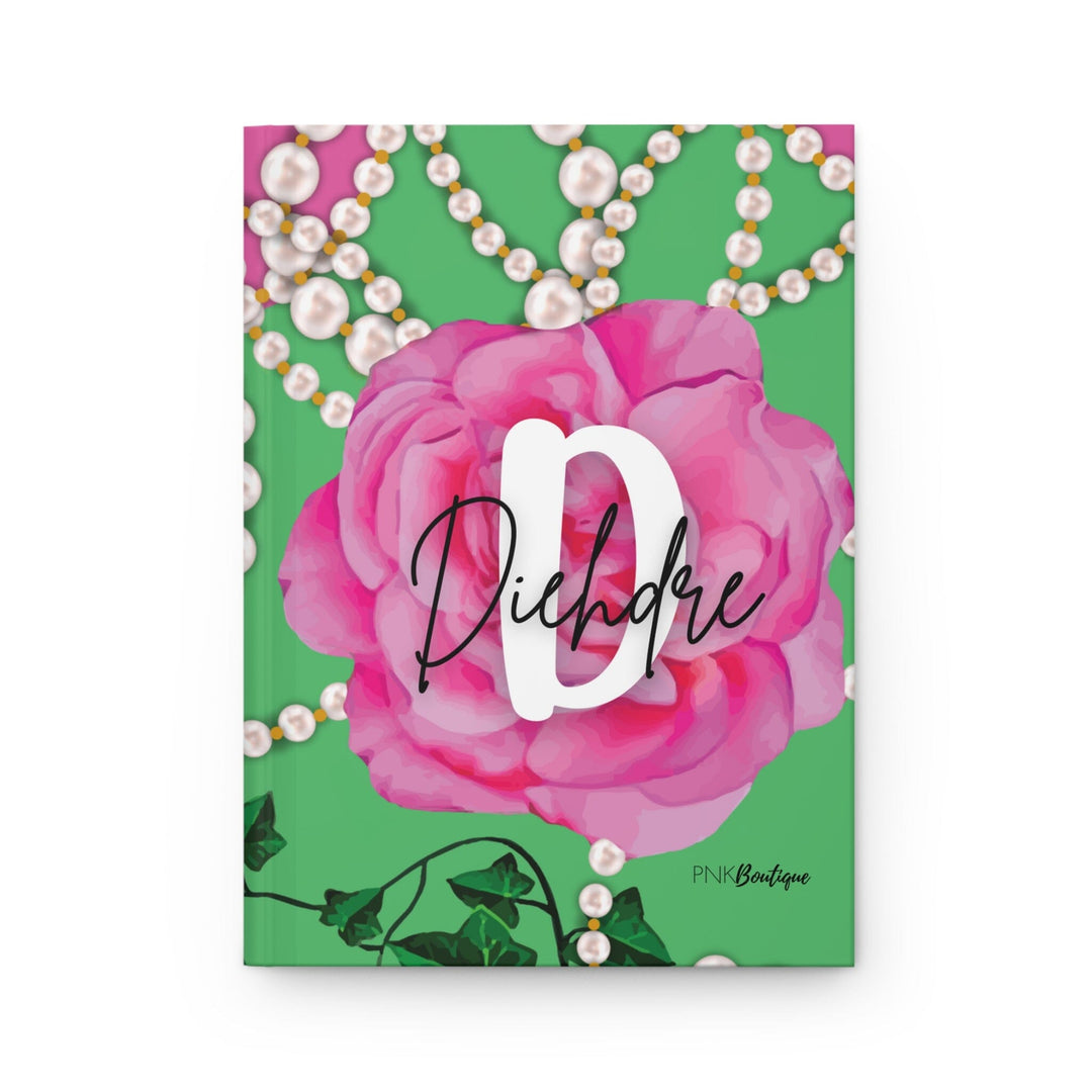 PNK Signature Pink & Green Personalized Hardcover Journal