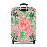 Signature 2 Pink & Green  Personalized Luggage Cover