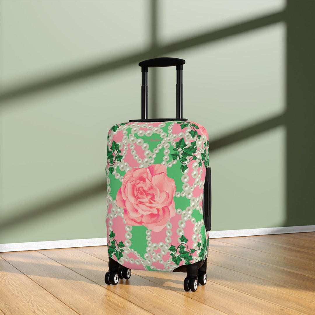 Signature 2 Pink & Green Luggage Cover