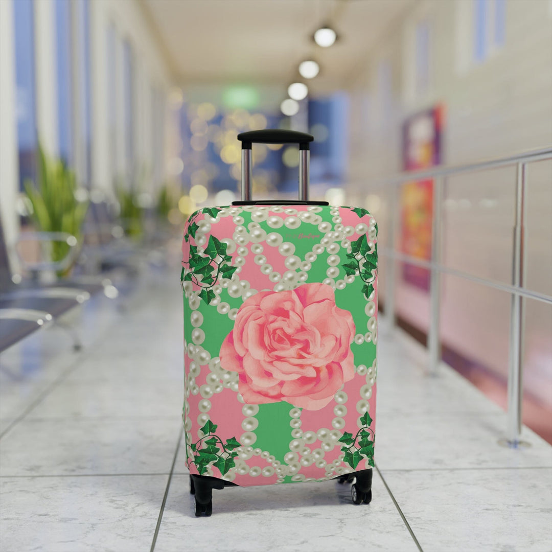 Signature 2 Pink & Green Luggage Cover