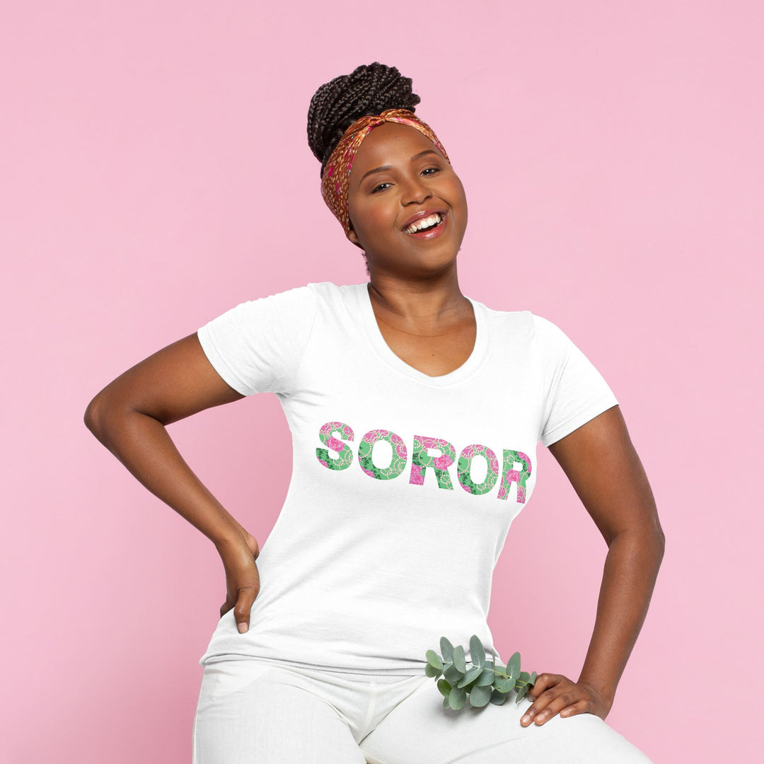 PNK Signature Pink & Green Soror T-shirt