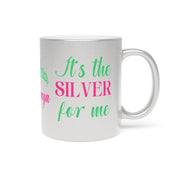Sisterhood Personalized Silver Soror Metallic Mug
