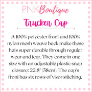 PNK Signature Pink & Green Soror Trucker Snap Back Cap