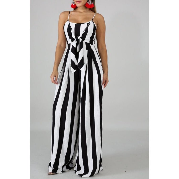 Stripes and Sass Jumpsuit - PNK Boutique