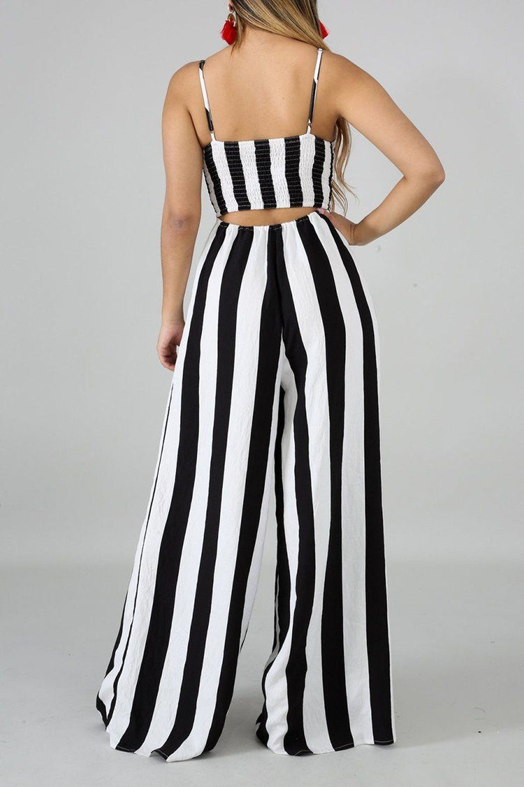 Stripes and Sass Jumpsuit - PNK Boutique