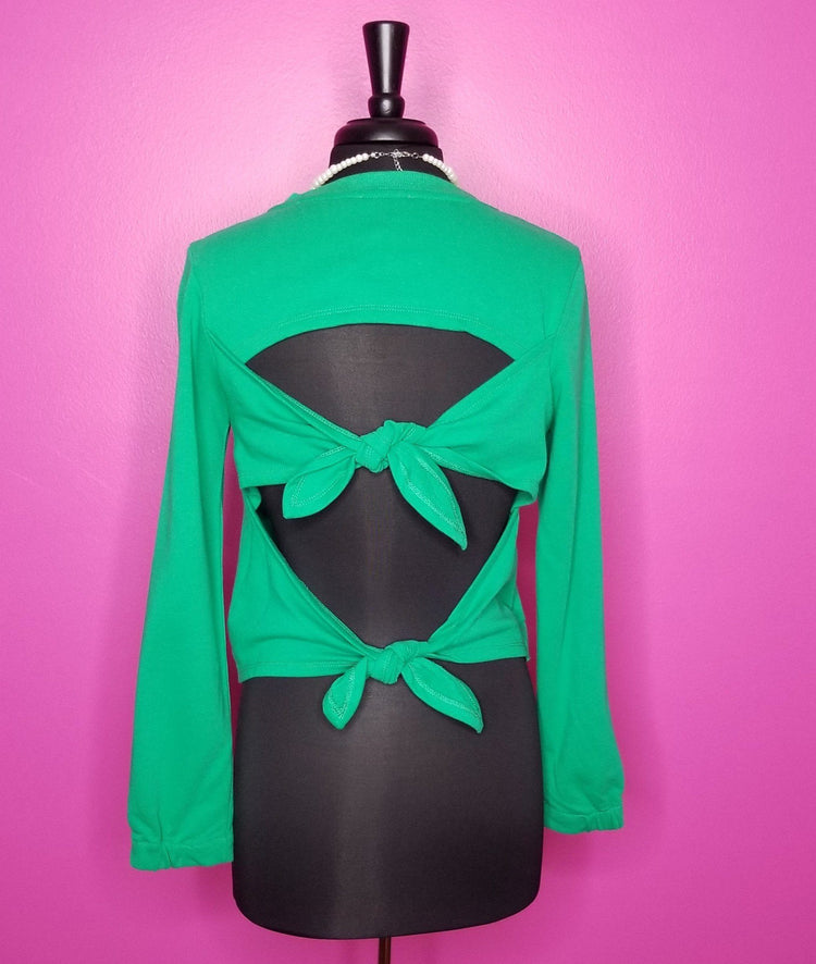 Tie Me Up Sweatshirt - PNK Boutique