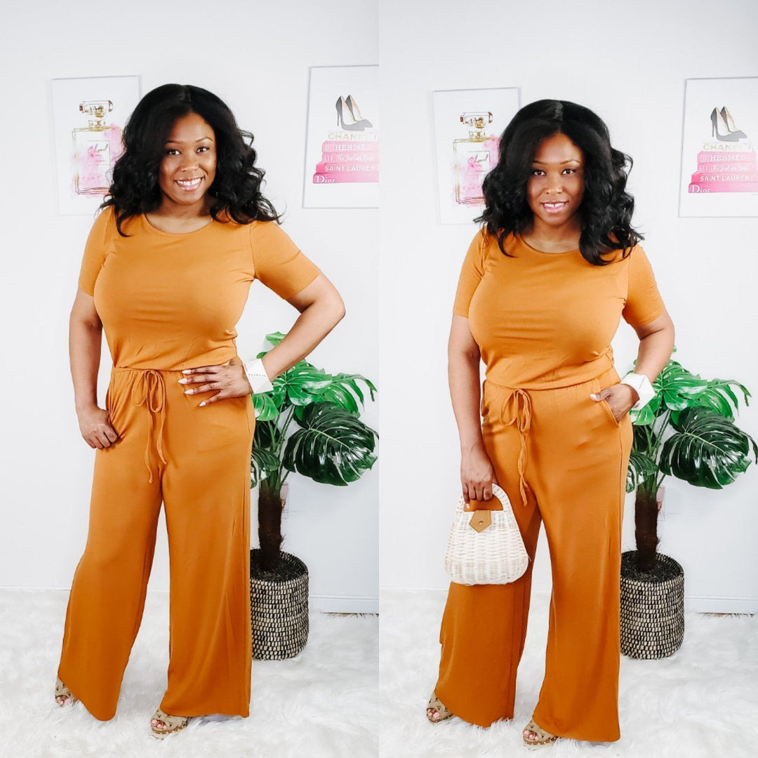 Tyra Jumpsuit (Almond) - PNK Boutique