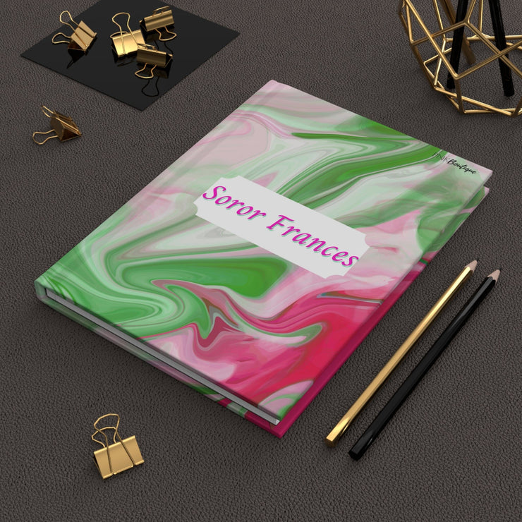 PNK Pink & Green Watercolor Hardcover Journal