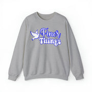 Finer Things Blue and White Crewneck Sweatshirt