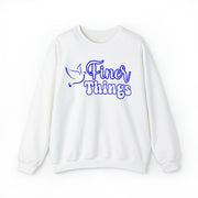 Finer Things Blue and White Crewneck Sweatshirt