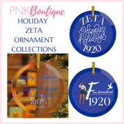 Finer Woman Blue and White Glass Ornament